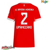Camiseta Bayern Munich Dayot Upamecano #2 Primera Equipación para mujer 2025-26 manga corta
